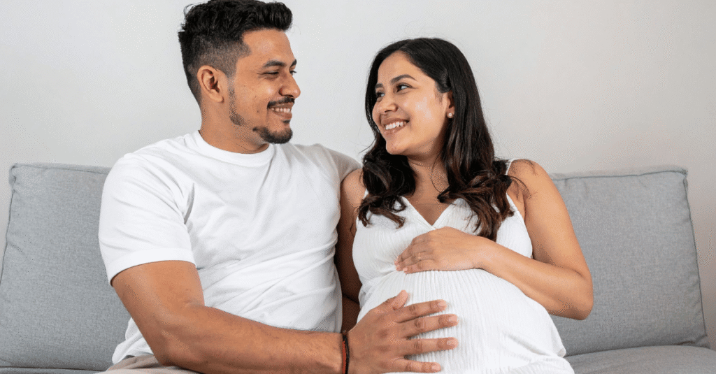 A couple working together to conceive using fertility optimization