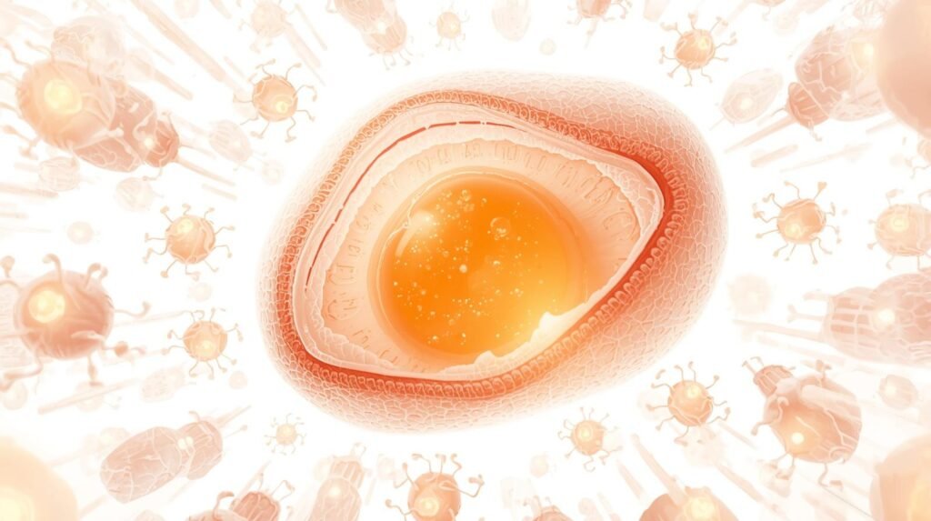 Healthy oocyte mitochondrial activity supporting egg quality for conception